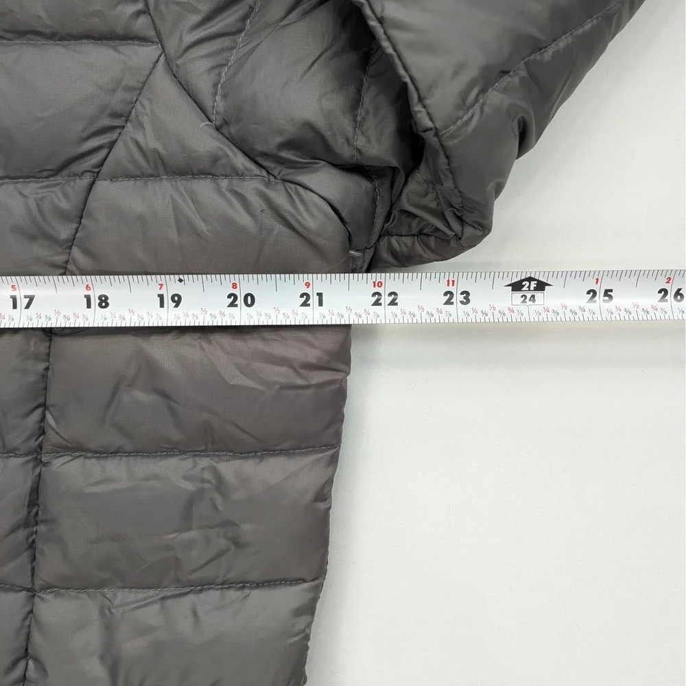 Orage Women's Down Jacket Hooded Puffer Size Large Gray Blue